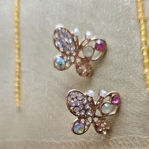 Elegant Butterfly Gold Earrings